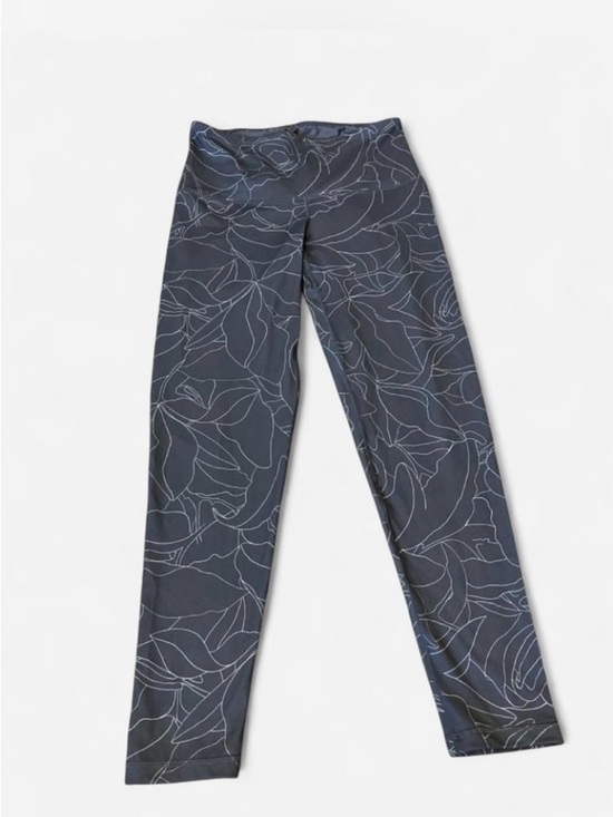 Prana Pants - Prana Gray Leggings with Floral Details Women’s Size Small